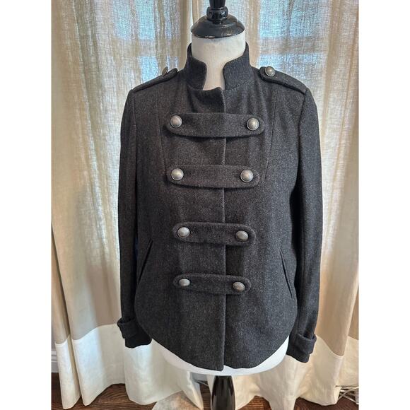 NWOT IRO Gray Wool Blend Jacket SZ 1 Made in Europe - Picture 1 of 8